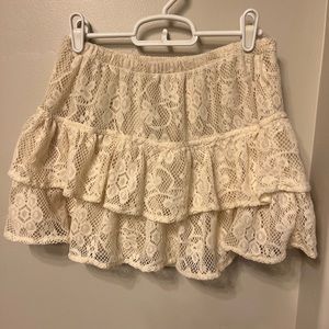 Ruffled mini skirt